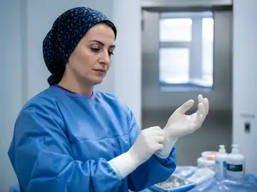 آماده‌سازی جراح در اتاق عمل