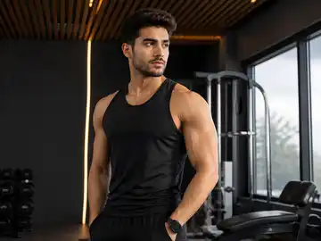 ورزشکار آماده تمرین