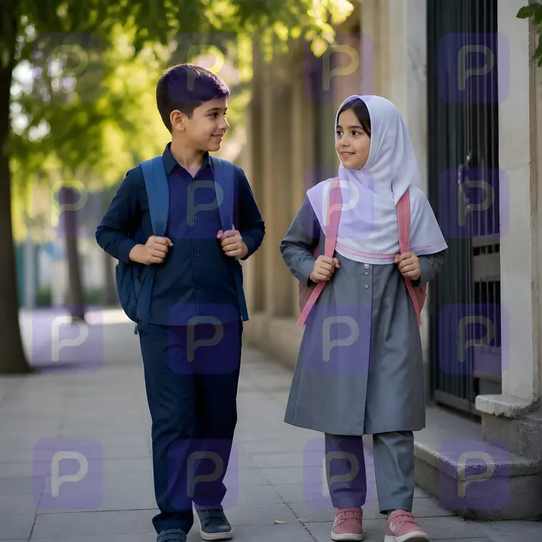 راهی مدرسه با هم