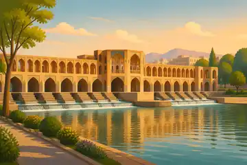 پل تاریخی با طاقهای آجری