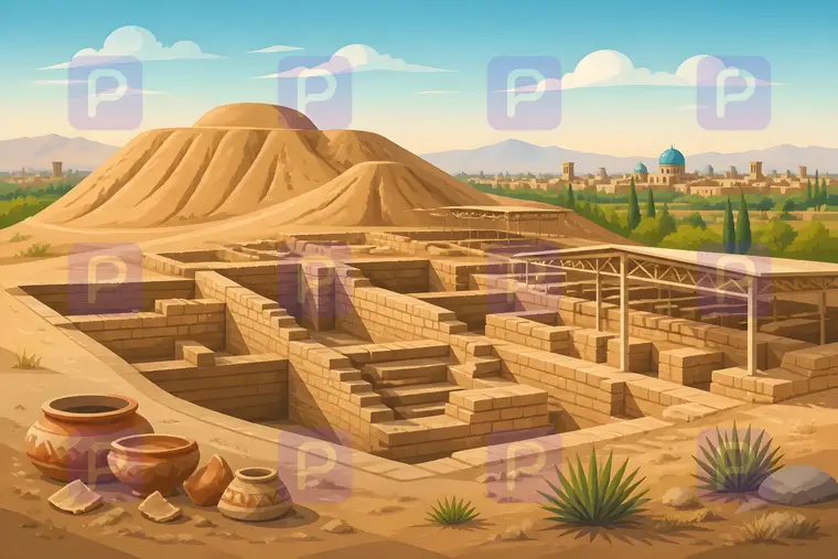 بازسازی باستانی تپه سیلک