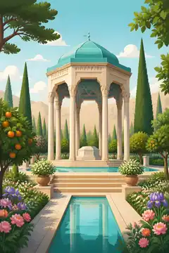 حافظیه در باغ شیراز