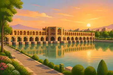 غروب سی‌وسه‌پل