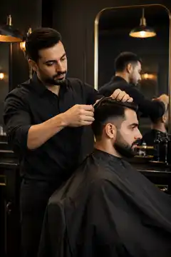 اصلاح مو در آرایشگاه مدرن