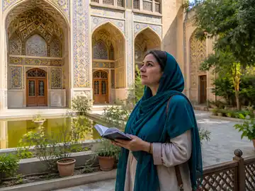 گردش در حیاط تاریخی