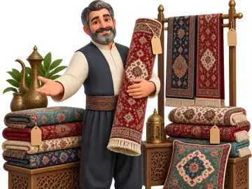 فروشنده فرش ایرانی