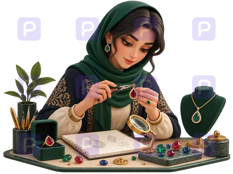 طراح زیورآلات ایرانی