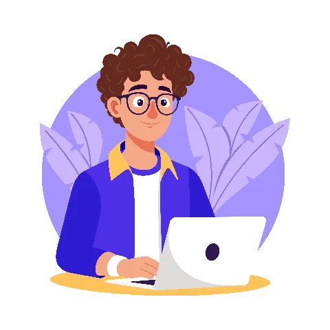توسعهدهنده با لپتاپ