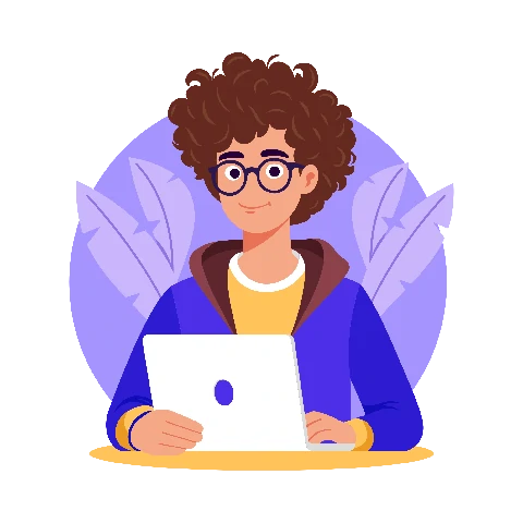 برنامهنویس پشت لپتاپ